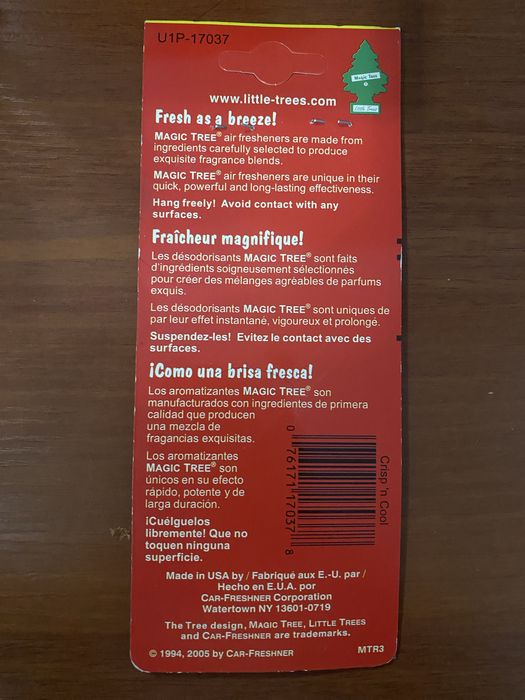 Ароматизатор освежитель для автомобиля США