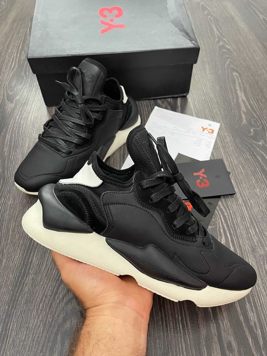 Adidasi Y-3, Kaiwa - Black Premium din Piele NOI Yohji Yamamoto Y3