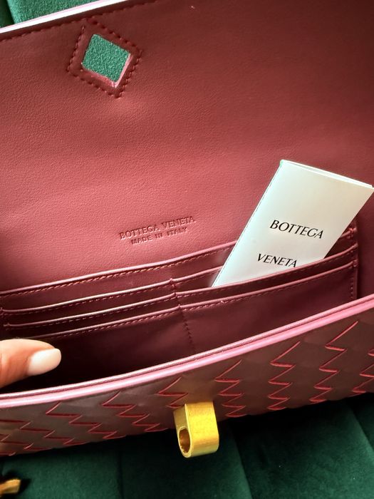 Бордо чанта Bottega Veneta