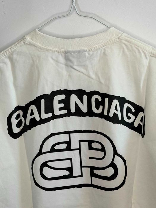 Tricou Balenciaga alb