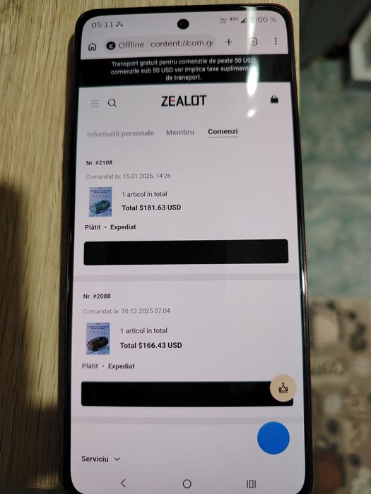 2 boxe  noi nefolosite zealot s89 cumpărate în anul 2026 - zealot.com