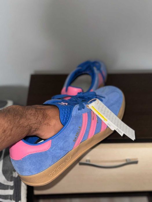 Мъжки обувки Adidas Gazelle Indoor Blue/ Bliss Pink/ Gum