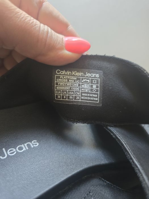 Чехли на платформа Calvin Klein