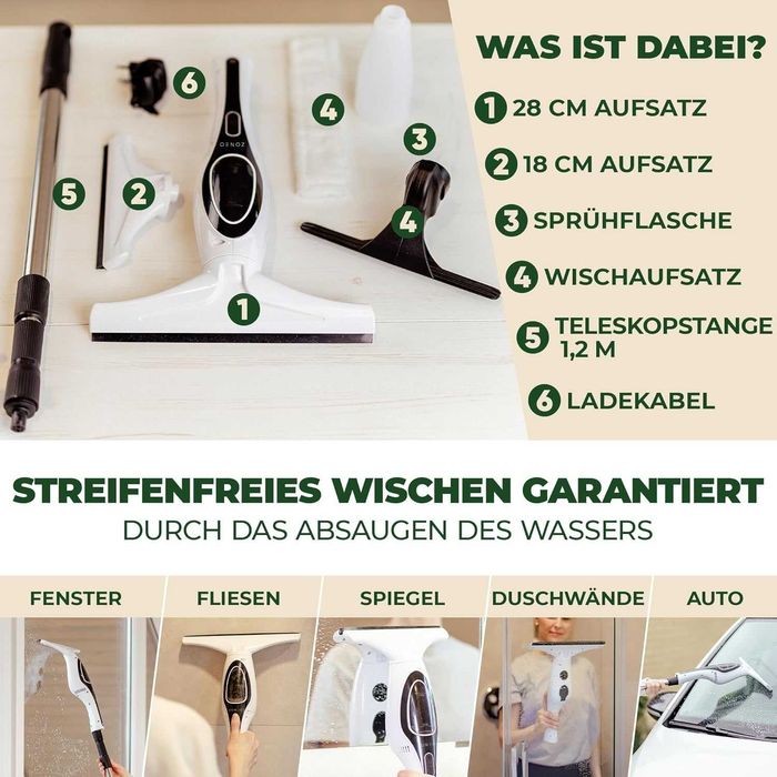 Уред за почистване на прозорци ZONEO Window Vacuum