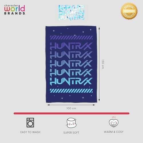 Ново Netflix K Pop Demon Hunters Huntrix Меко Топло Поларено Одеяло 100x150 см За Легло Диван Къмпинг
