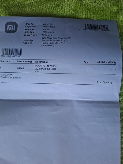 Vând/Schimb Xiaomi Poco F9 Pro Nou Sigilat Garanție Liber