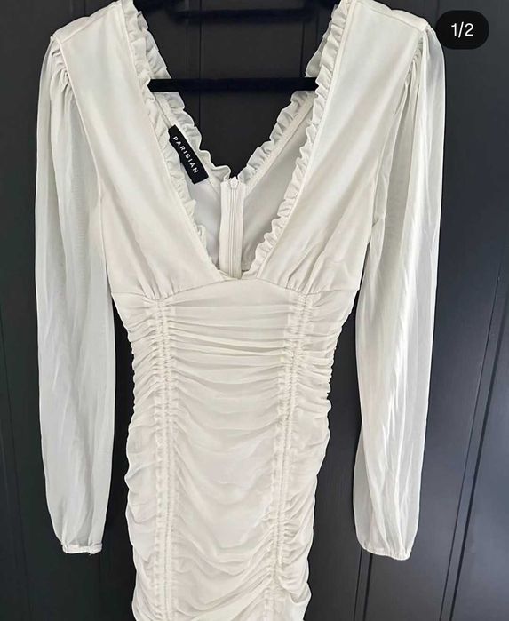 Секси бяла рокля на PARISIAN