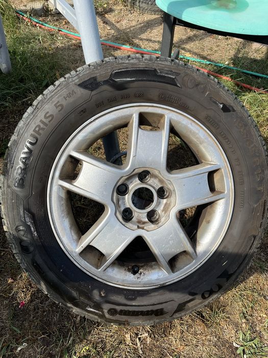 Roți 5x100 cu anvelope 195/65R15 DOT0922