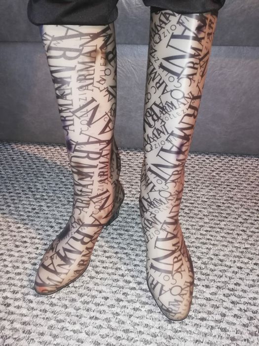 Vând cizme cauciuc ARMANI originale