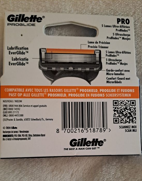 Gillette Proglide Power 4 buc.