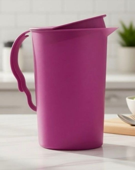 Кувшин Tupperware 2.1 л, полимер + 4 стакана