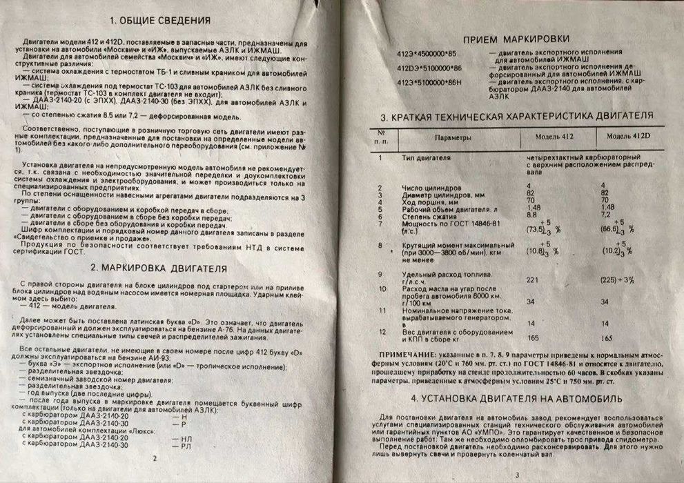 Новый двигатель Москвич 412