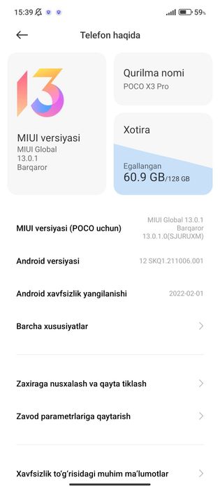 Poco x3 pro sotiladi