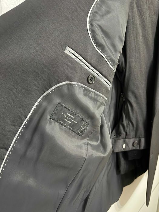 Оригинален официален костюм Lanificio Cerruti – тъмно сив (графит)