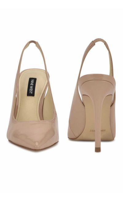 НОВИ!NINE WEST Feather – елегантни лачени обувки, бежови, №36