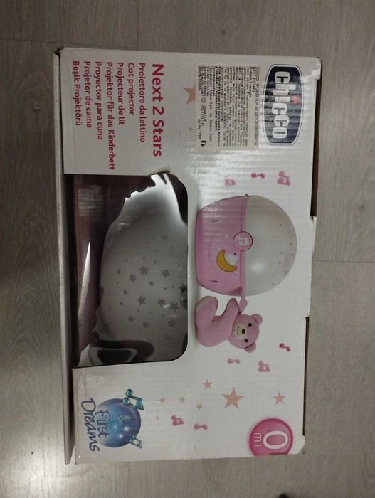 Chicco Прожектор-лампа Next2 Stars розов Night Light