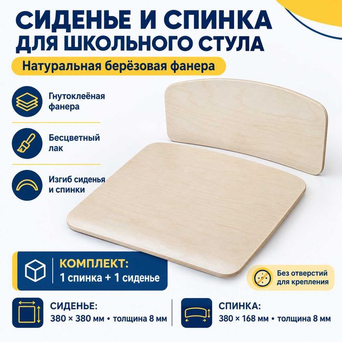 Сиденье и спинка для школьного стула