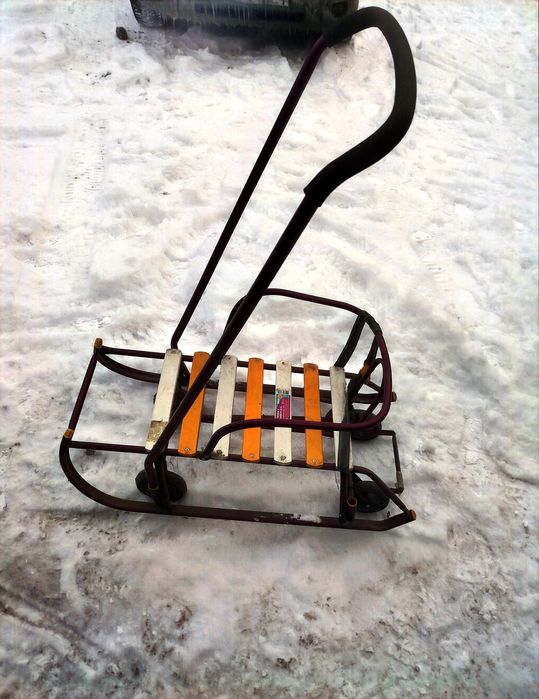 Детские санки ТИМКА с колесиками