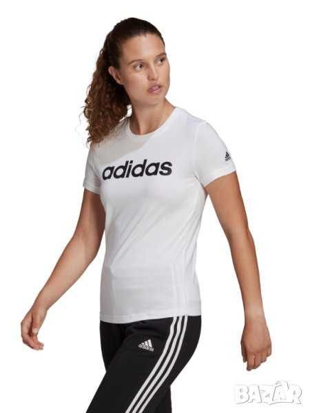 Нова Дамска Тениска Adidas  LOUNGEWEAR Essentials Slim L ogo