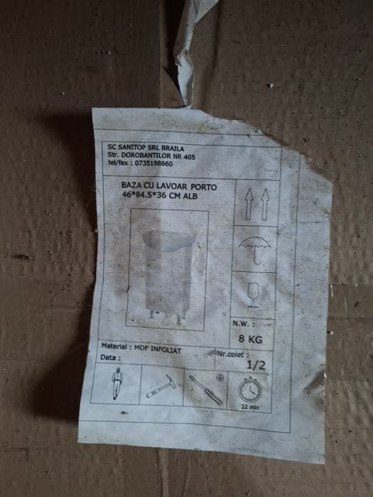 Mobilier baza pentru chiuveta / lavoar