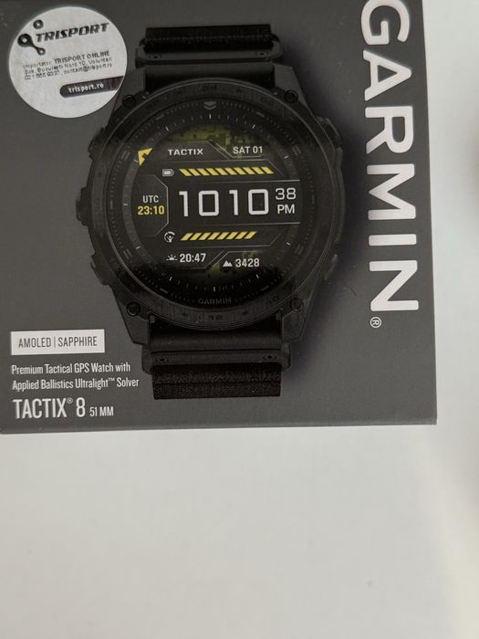 Ceas garmin tactix 8 cu functia balistic activata