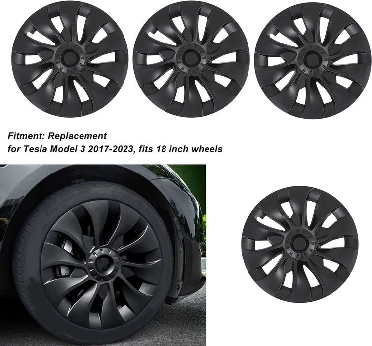 Капаци на колелата на Tesla Model 3, тапицерии на колелата