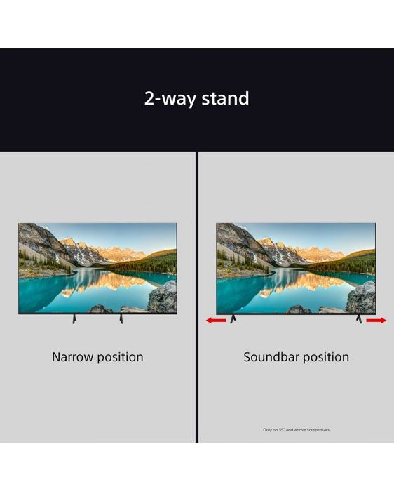 Смарт телевизор Sony - BRAVIA 3 K55S35B.CEI, 55", DLED, 4K, черен