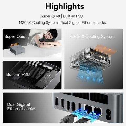 MiNi PC Beeling EQR6 Ryzen 9 6900HX ram24 SSDm2 1TB RadeonGraphics 4Gb