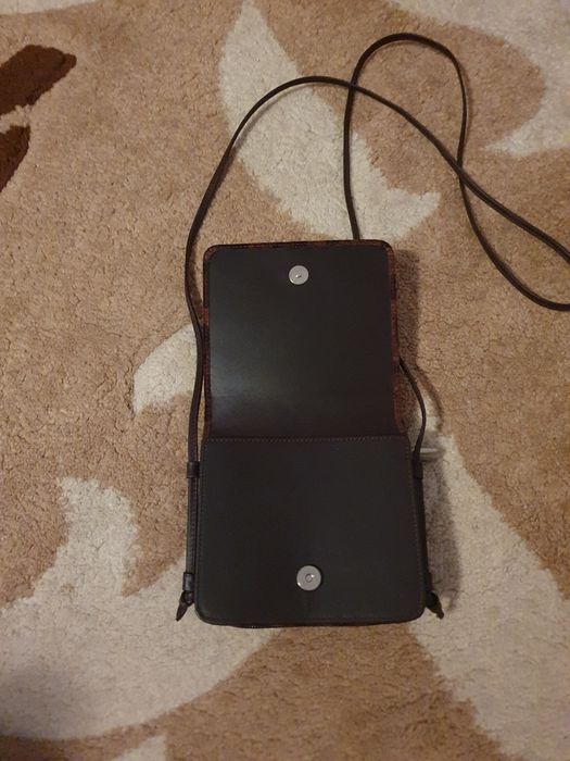 Poşetă Gentuță modernă din piele întoarsă Import Germania