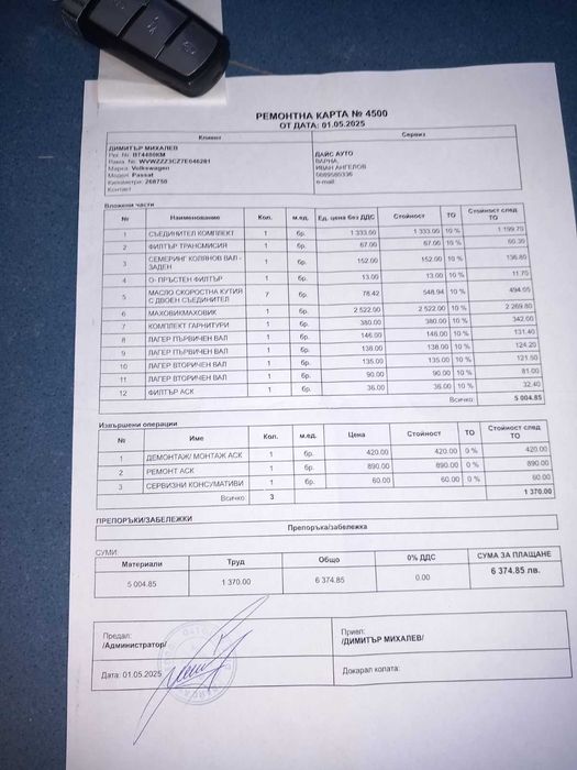 Продавам VW Пасат B6 2006 година