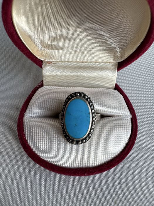 Inel din argint si turcoaz
