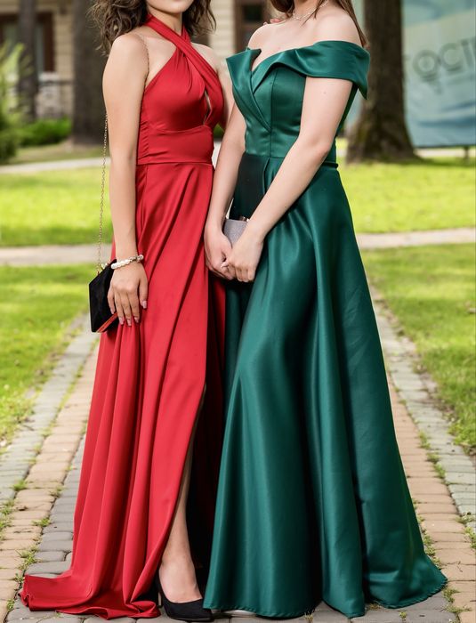 Rochie de seară / de bal, smarald, mărimea S/M