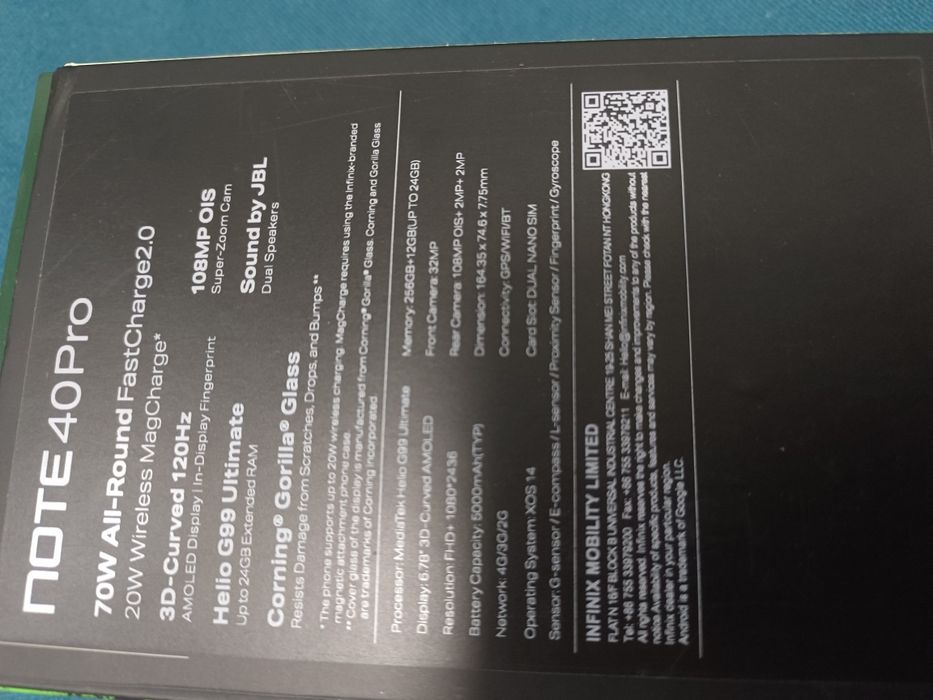 Продам телефон Infinix note 40 pro