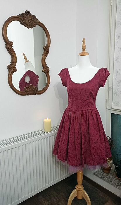 Rochie de ocazie roz fuchsia S-M