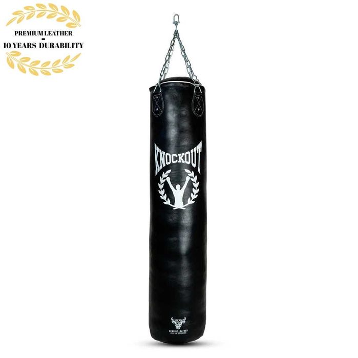 Sac de box Knockout, Piele Naturală