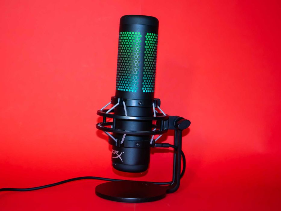 HyperX QuadCast S RGB Микрофон Геймърски USB Mic PC PS4 PS5 Mac