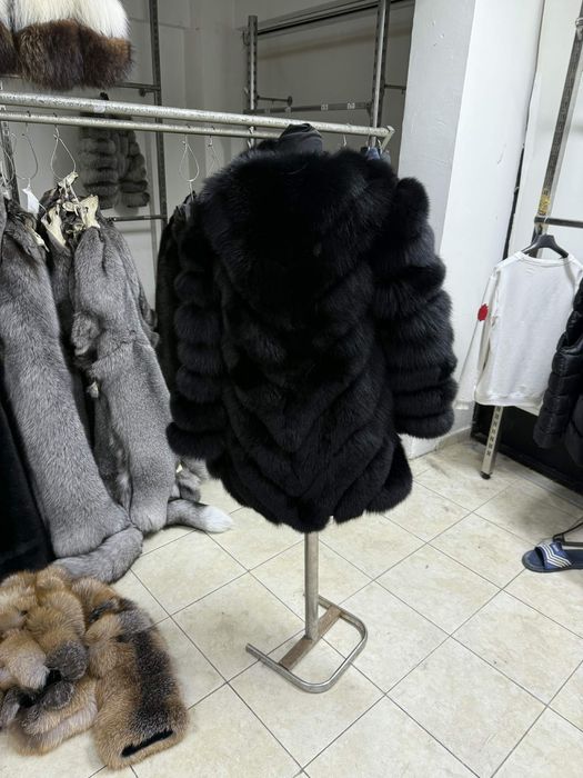 Haină din blană naturală vulpe