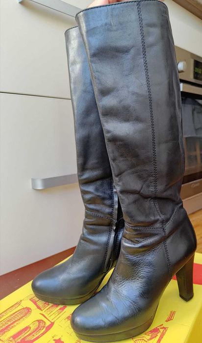 Cizme damă GEOX, piele naturală, mărimea 36