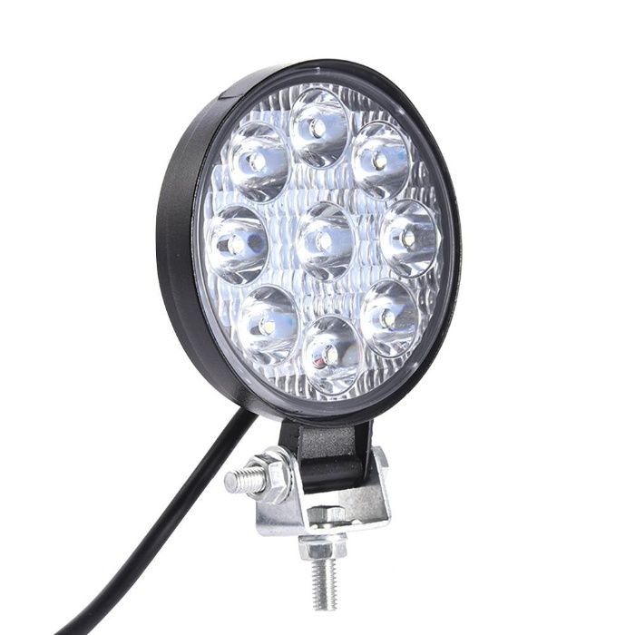 2 Бр. 27W Кръгли Мини Led Диоден Фар Прожектор Дневни Светлини 12V 24V