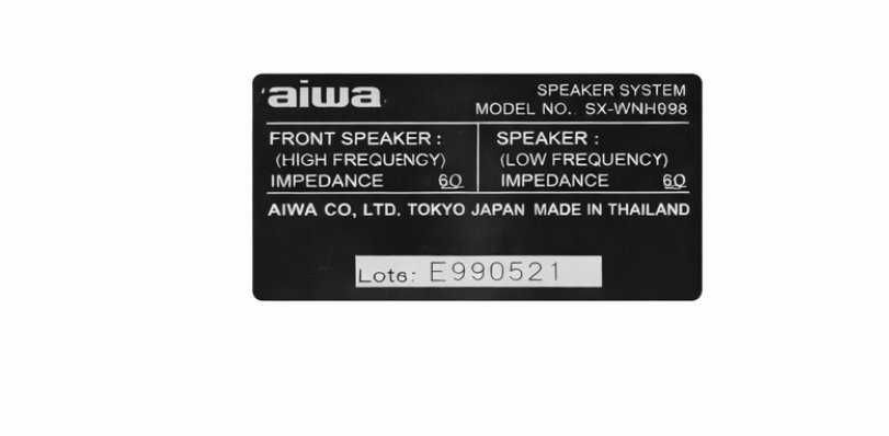 AIWA SX-WNH898 – оригинални дървени колони, комплект (2 бр.)