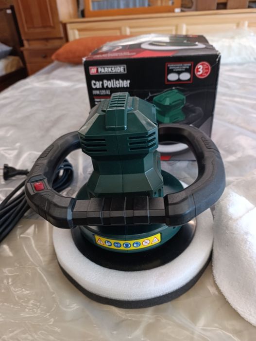 Машина за полиране на автомобили Parkside PPM 120 A1 – Пълен комплект