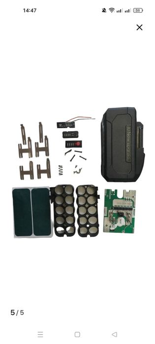 Корпус для сборки батареи типа Макита 21700