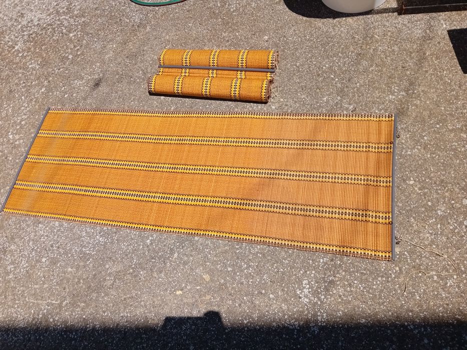 Автентични ретро щори с бамбукова вложка – винтидж стил