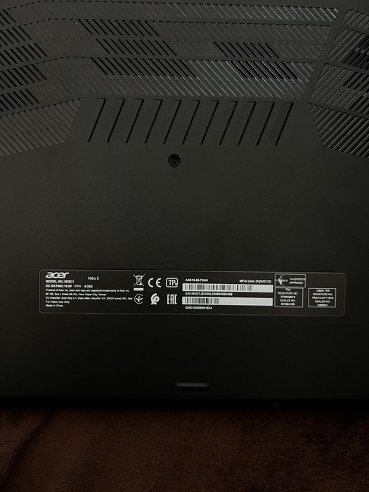 Acer Nitro 5 AN515-55 | i7-10750H | GTX 1650 Ti | Като нов + Acer Gaming Mouse