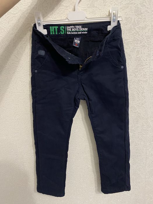 Утепленные брюки для мальчика размер 104-110