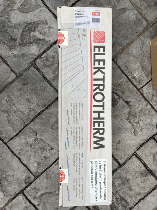 Saltea încălzire în pardoseală electrică Elektrotherm – 1 m², nouă