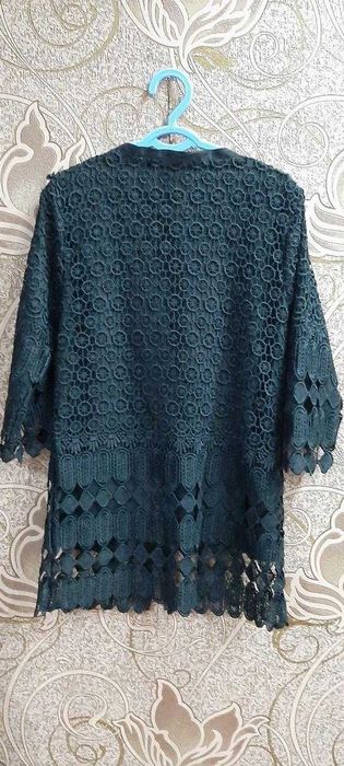 Кардиган черный кружевной 46-48 разм