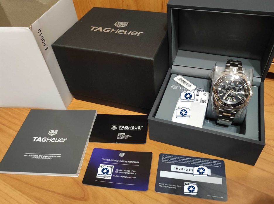 TAG HEUER AQUARACER Chronograph 300m CAY111A Мъжки Часовник НОВ