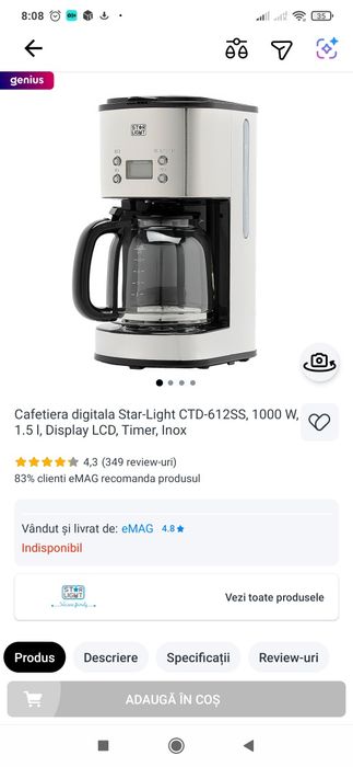 Cafetiera . Filtru cafea