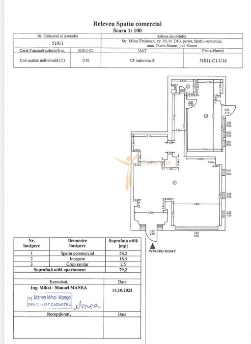 Spatiu Comercial 80mp Central cu chirias 175.000€